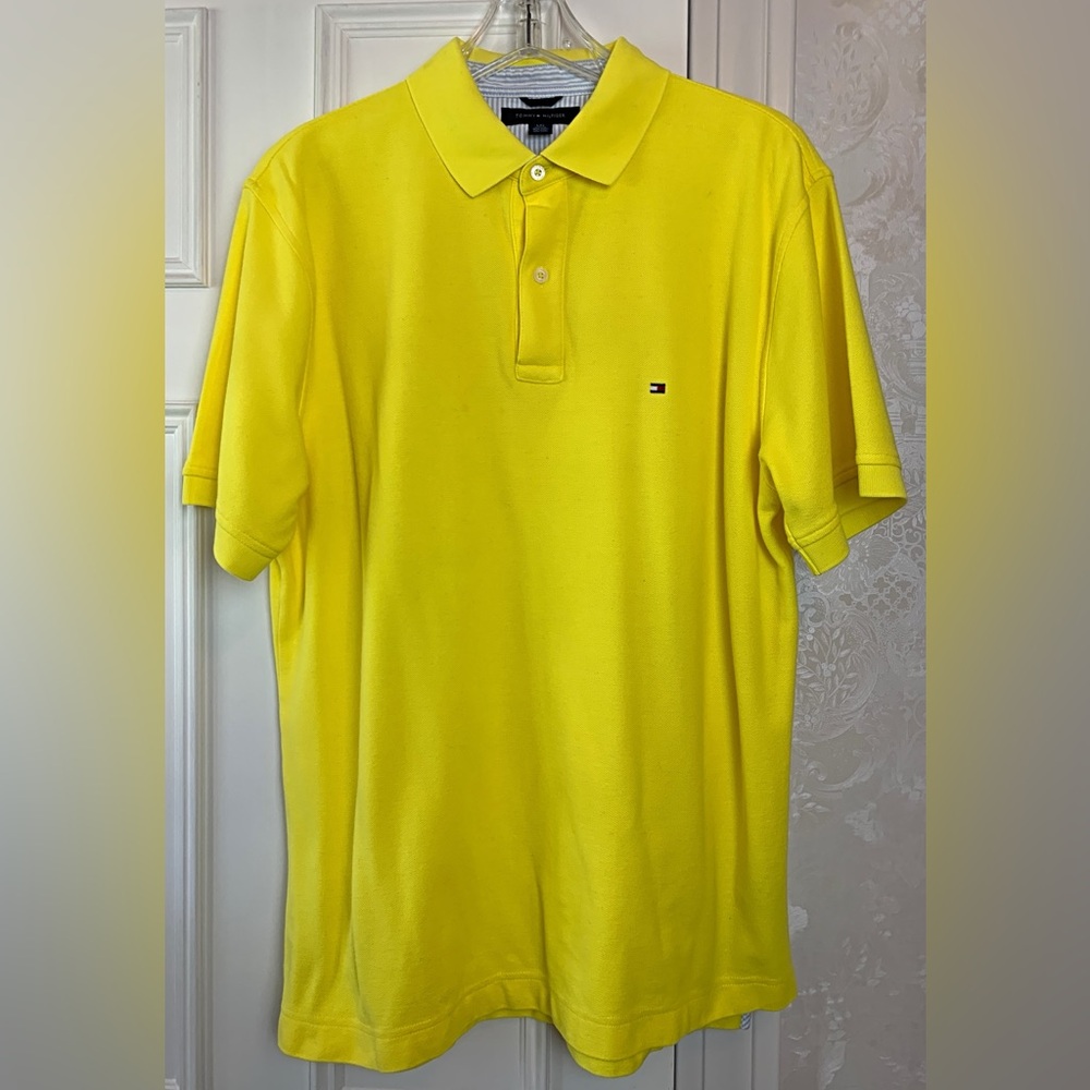 Tommy Hilfiger Men's Yellow Polo Shirt